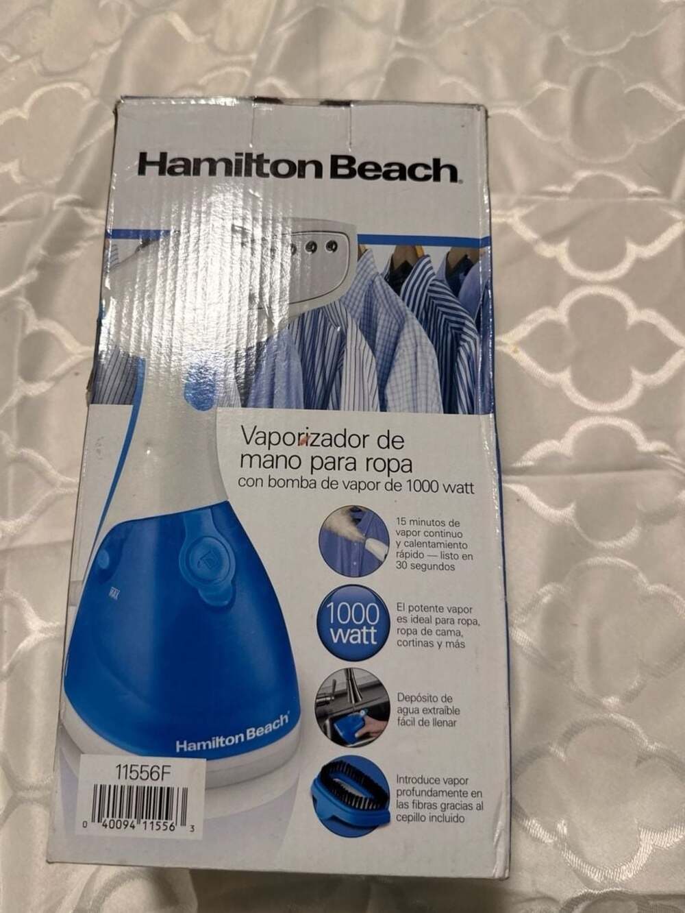 Hamilton Beach Handheld Garment Steamer 1000 Watt Steam Pump 11555